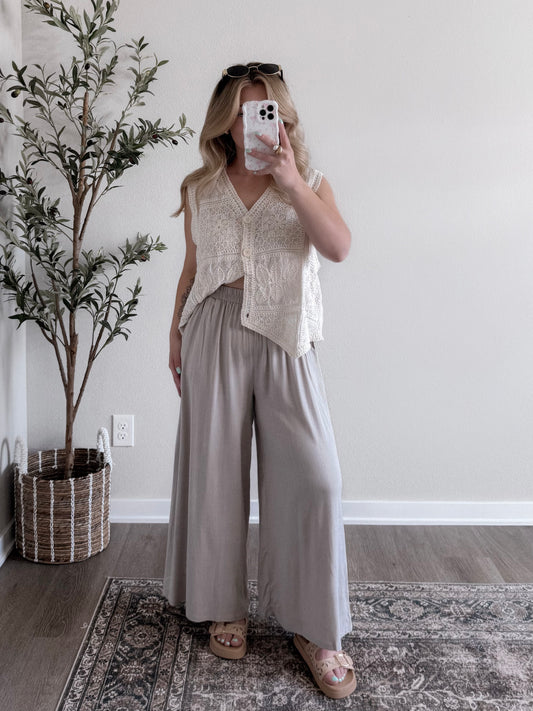 Coconut Crochet Oversized Vest