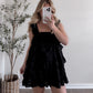 Delicate Eyelet Black Dress / Romper