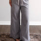 Summer Studies Gingham Ruffle Pant / Navy
