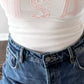 "USA" Gingham Strapless Top