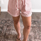 Bedford Striped Shorts / Red