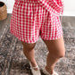 Backyard Gingham Short Set