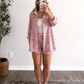 American Social Striped Short Set