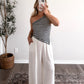 North Shore Striped One Shoulder Top