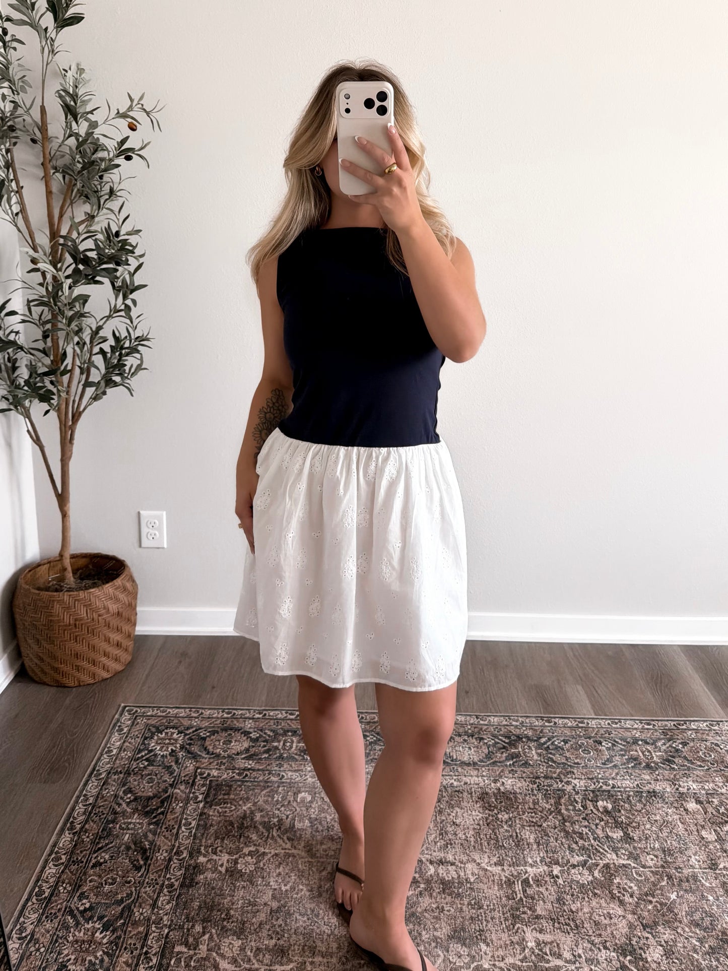 Newport Nights Eyelet Dress