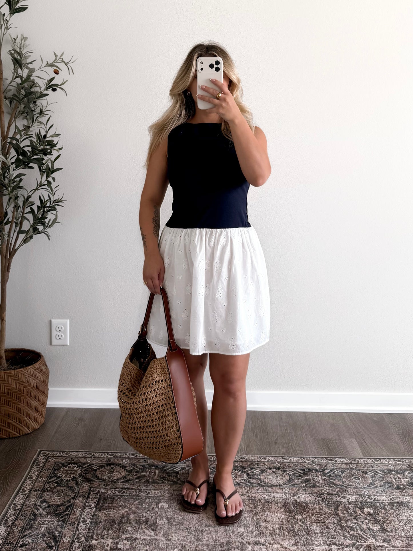 Newport Nights Eyelet Dress