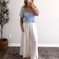 Blueberry Picnic Gingham Top