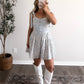 Bluebonnet Floral Gingham Romper
