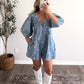 Main Street Dotted Denim Romper