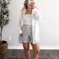 Summer Layers Button Down / White