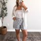 Bedford Striped Shorts / Blue
