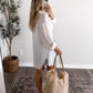 Summer Layers Button Down / White