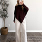 Camille Boat Neck Sweater / Dark Plum