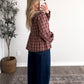 Sunday Best Plaid Lace Top / Red