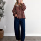 Sunday Best Plaid Lace Top / Red