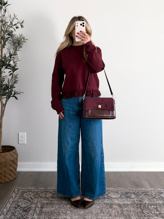 Wine Down Knit Sweater