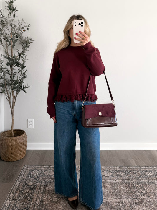 Wine Down Knit Sweater