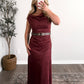 Wine List Suede Maxi Dress (Restocking Early November)