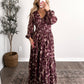 Plum Grove Floral Maxi Dress
