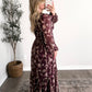Plum Grove Floral Maxi Dress