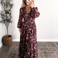 Plum Grove Floral Maxi Dress