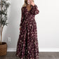 Plum Grove Floral Maxi Dress