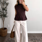 Sable Knit Mock Neck Top