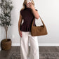 Sable Knit Mock Neck Top