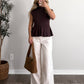 Sable Knit Mock Neck Top