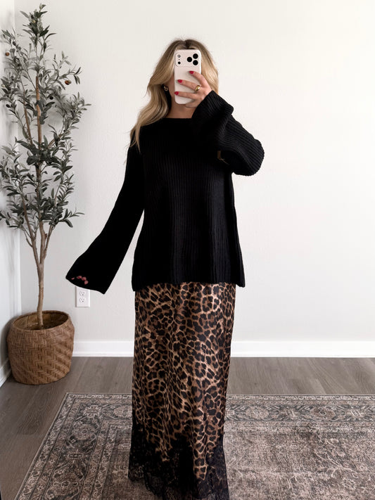 Unspoken Knit Sweater / Black