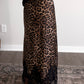 In Print Leopard Lace Maxi Skirt