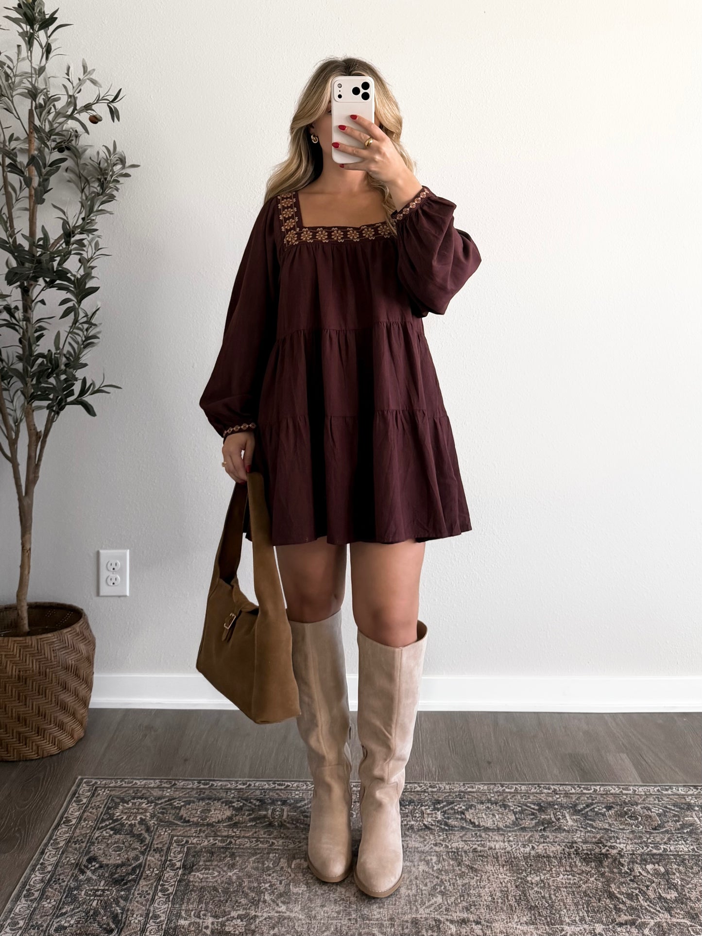 Reserve Embroidered Dress