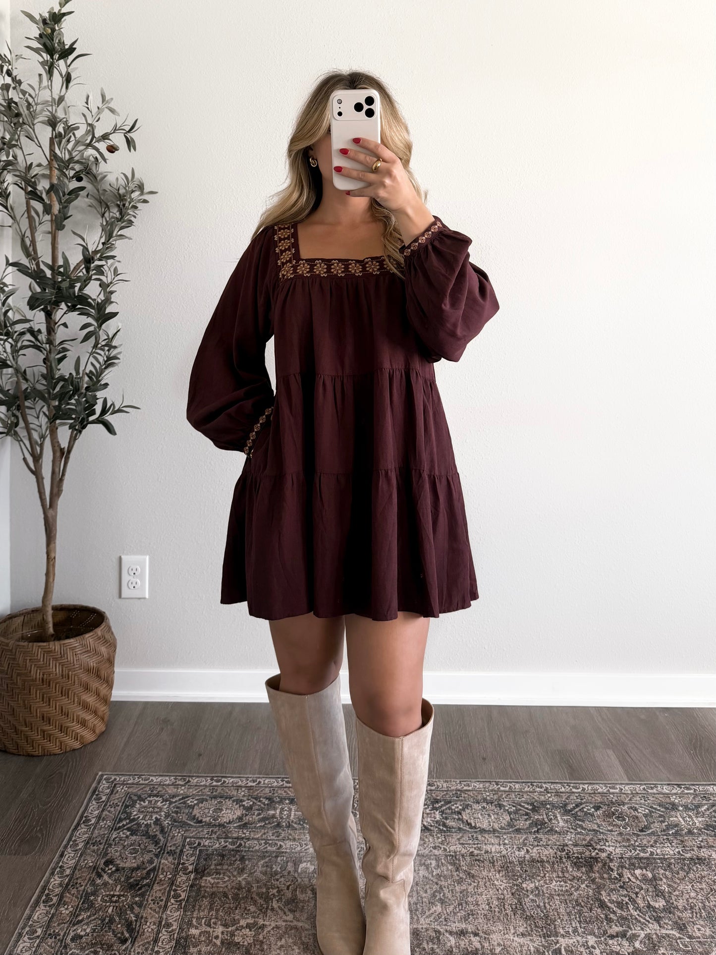 Reserve Embroidered Dress