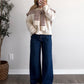 Apple Basket Striped Shawl Cardigan