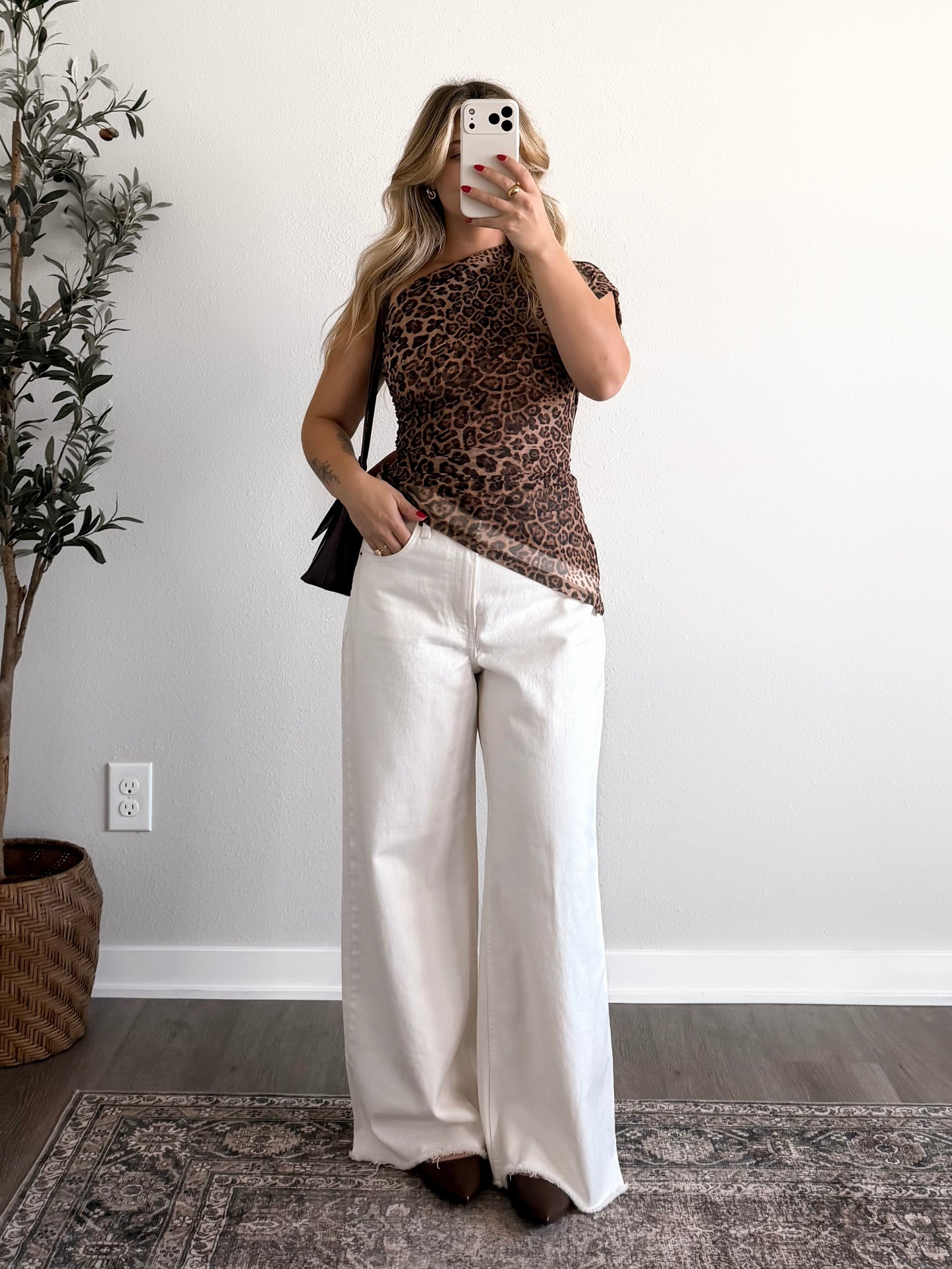 Untamed Leopard Mesh Top (Restocking 10.19)