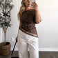 Untamed Leopard Mesh Top (Restocking 10.19)