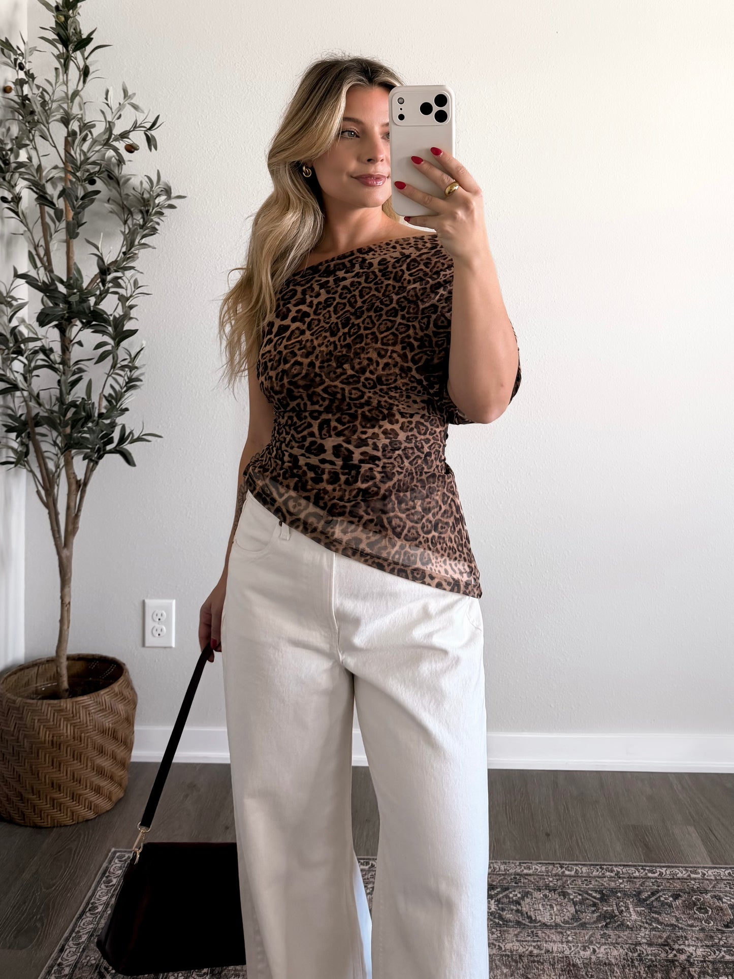 Untamed Leopard Mesh Top (Restocking 10.19)