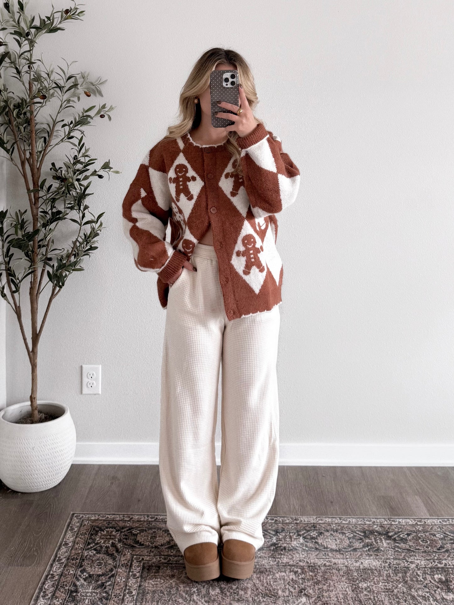 Mr. Gingerbread Knit Cardigan Final Sale