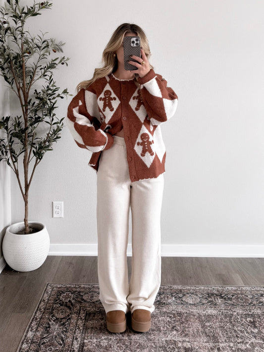 Mr. Gingerbread Knit Cardigan Final Sale
