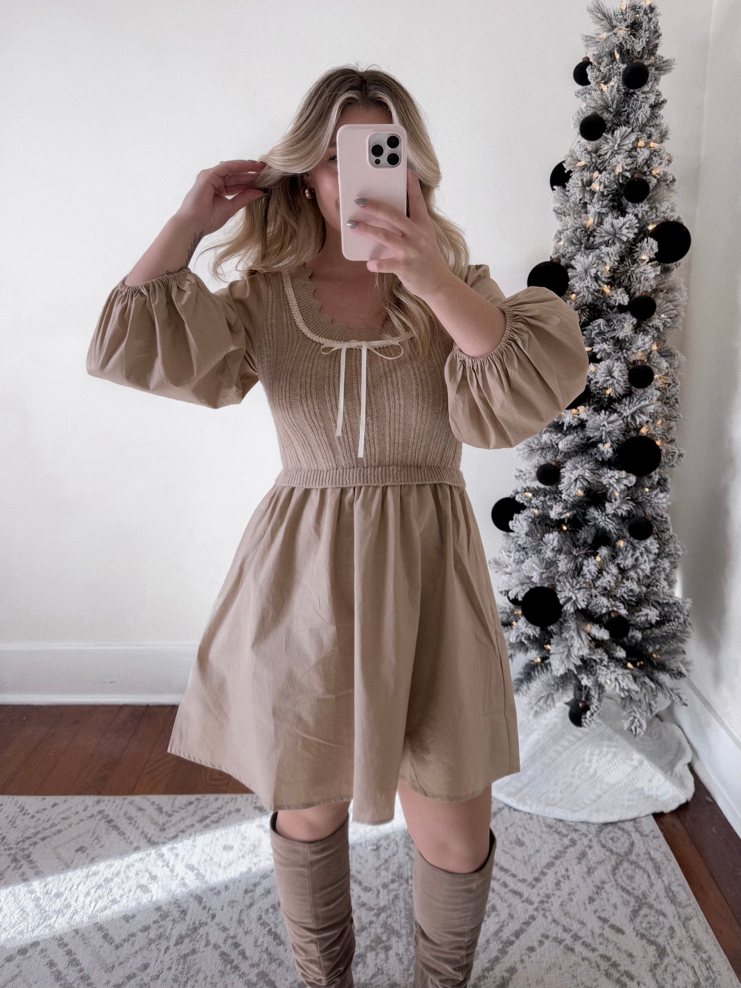 Layla Babydoll Sweater Dress