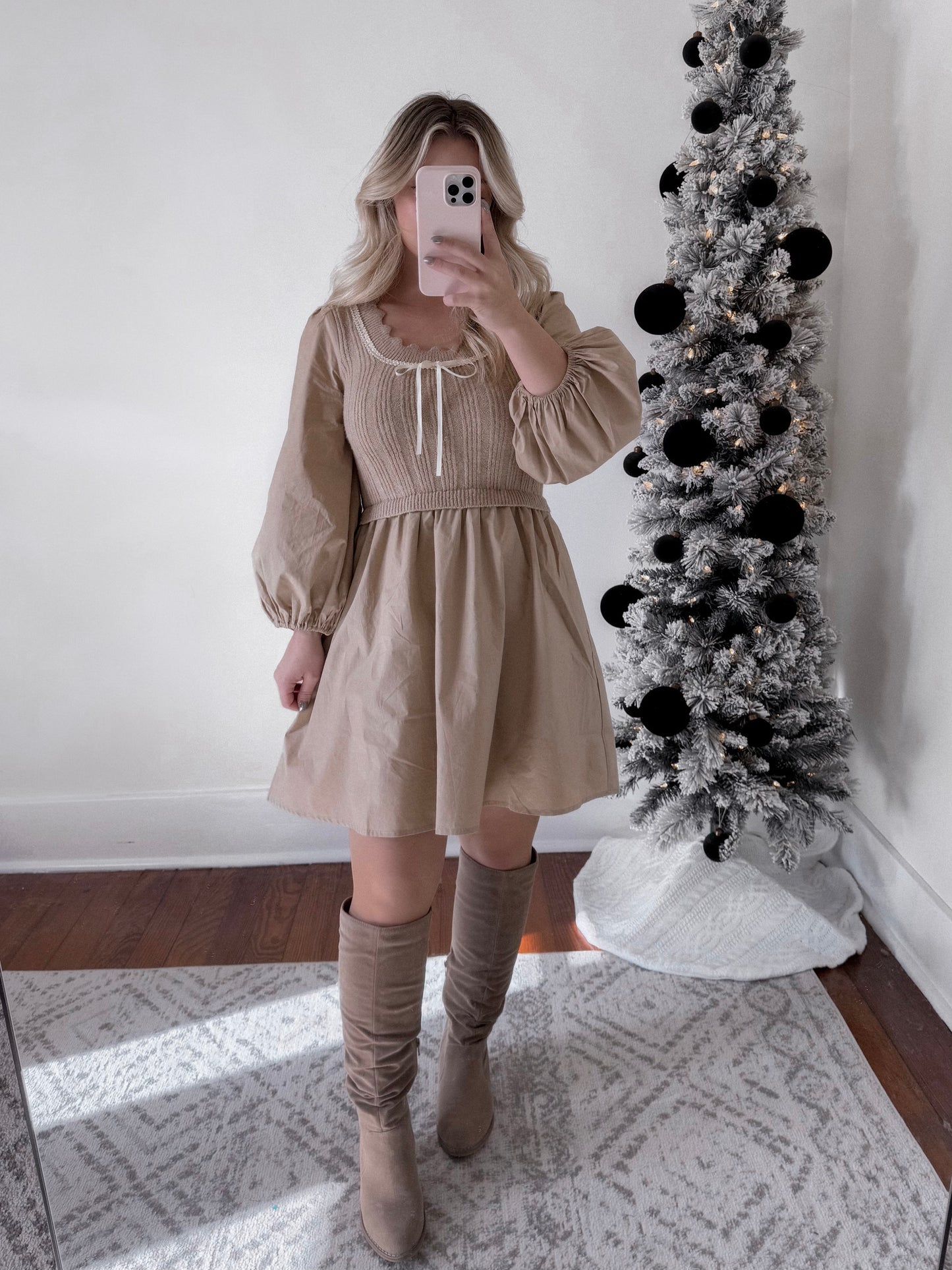 Layla Babydoll Sweater Dress