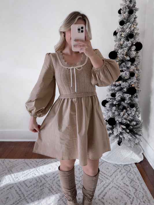 Layla Babydoll Sweater Dress