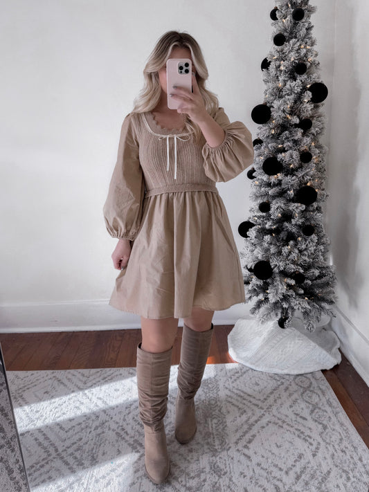 Layla Babydoll Sweater Dress