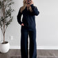 Fireside Sweater Knit Set / Navy