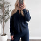 Fireside Sweater Knit Set / Navy