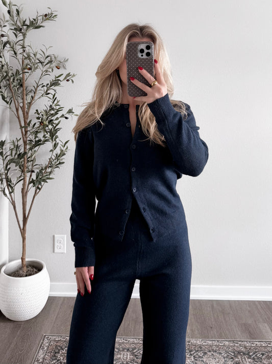 Fireside Sweater Knit Set / Navy