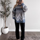 Alpine Oversized Knit Sweater / Winter Blue