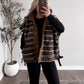 Pinecone Striped Sherpa Vest