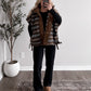 Pinecone Striped Sherpa Vest