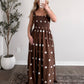 Cold Brew Polka Dot Maxi Dress